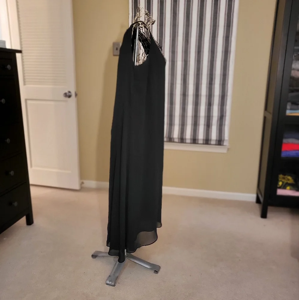 DENIM 24/7 Black midi Dress size 16W - Picture 4 of 10